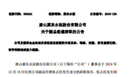 冀東水泥:關于副總經(jīng)理辭職的公告