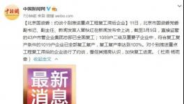國資委令！復(fù)工滯后企業(yè)被約談！