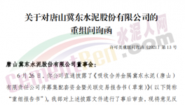 眾多問(wèn)題！金隅冀東“重組”收到問(wèn)詢函！