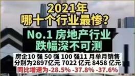 淚奔！2021年十大最慘行業(yè)排名來(lái)了！