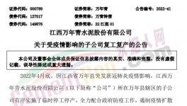 萬年青子公司復工復產(chǎn)！